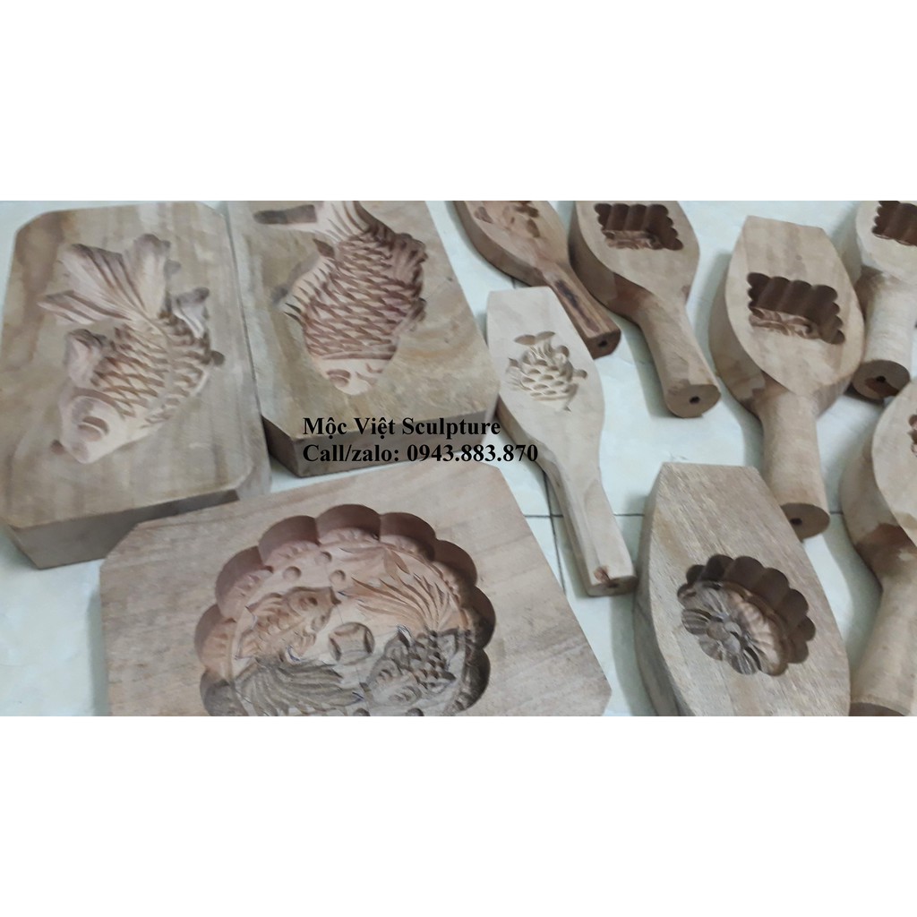 KHUÔN BÁNH GỖ CÁ CUTE