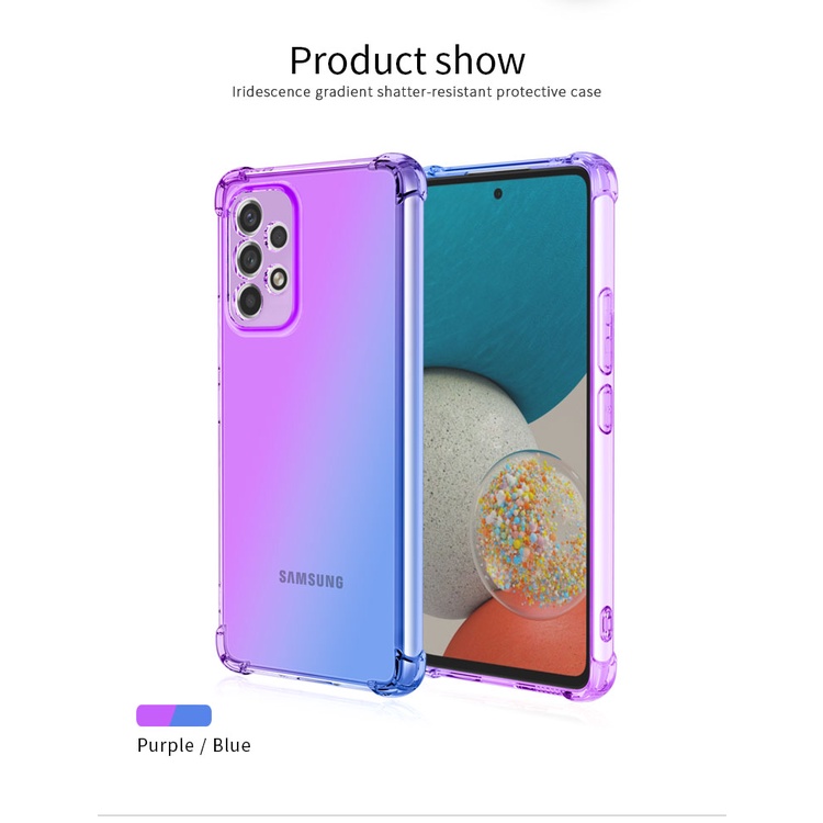 Ốp lưng Samsung A73 5G dẻo đa sắc lồi 4 góc chống sốc thời trang cao cấp bảo vệ toàn diện