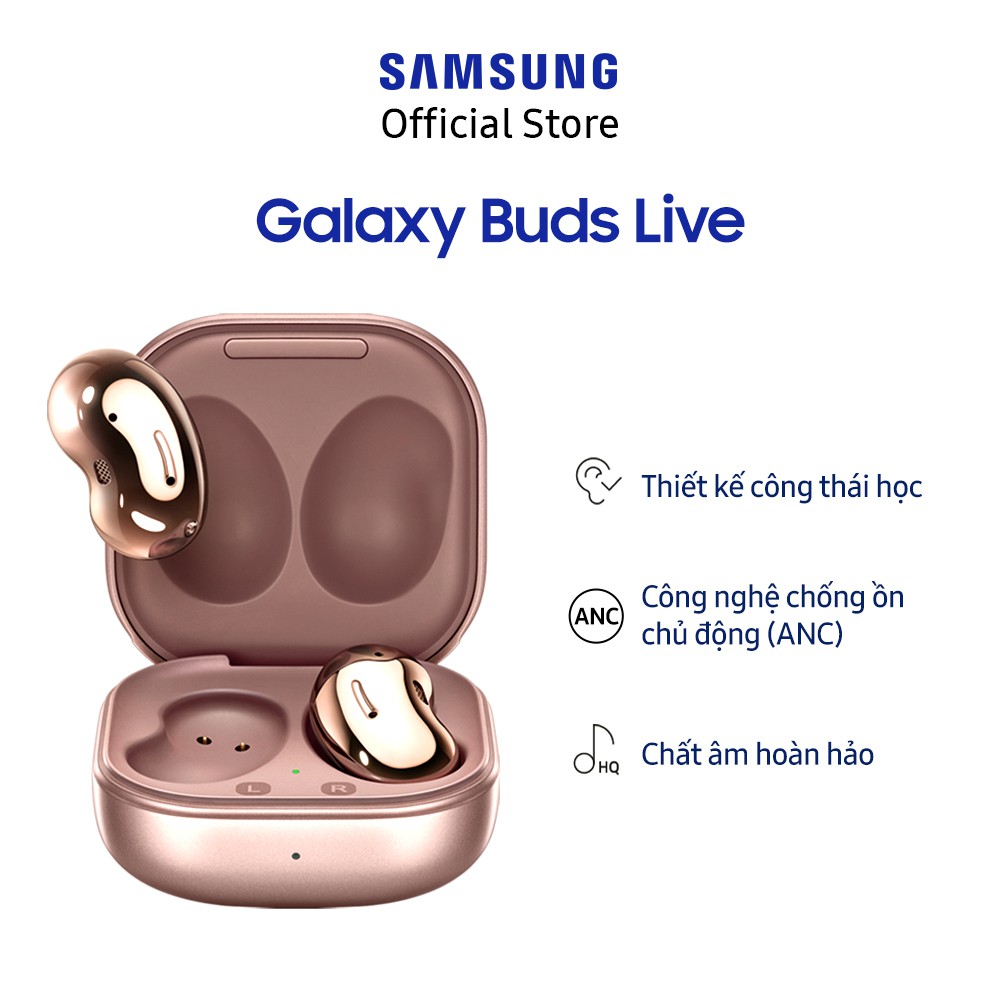 [Mã ELSS500 giảm 5% đơn 500K] Tai Nghe Bluetooth True Wireless Samsung Galaxy Buds Live - Hàng Chính Hãng