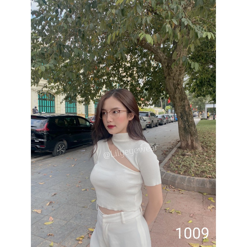 [Mã SKAMA07 giảm 8% đơn từ 250k] Gọng kính mắt kim loại tròn thời trang nhiều màu Lilyeyewear 1009 | BigBuy360 - bigbuy360.vn