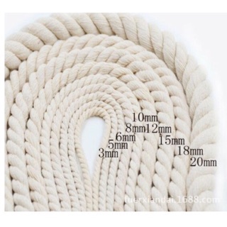 5m Dây Thừng Se Macrame Nhiều size Trang Trí Nội Thất, Chằng cầu thang