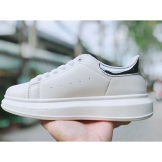 Giày McQueen gót bạc bóng 36-40