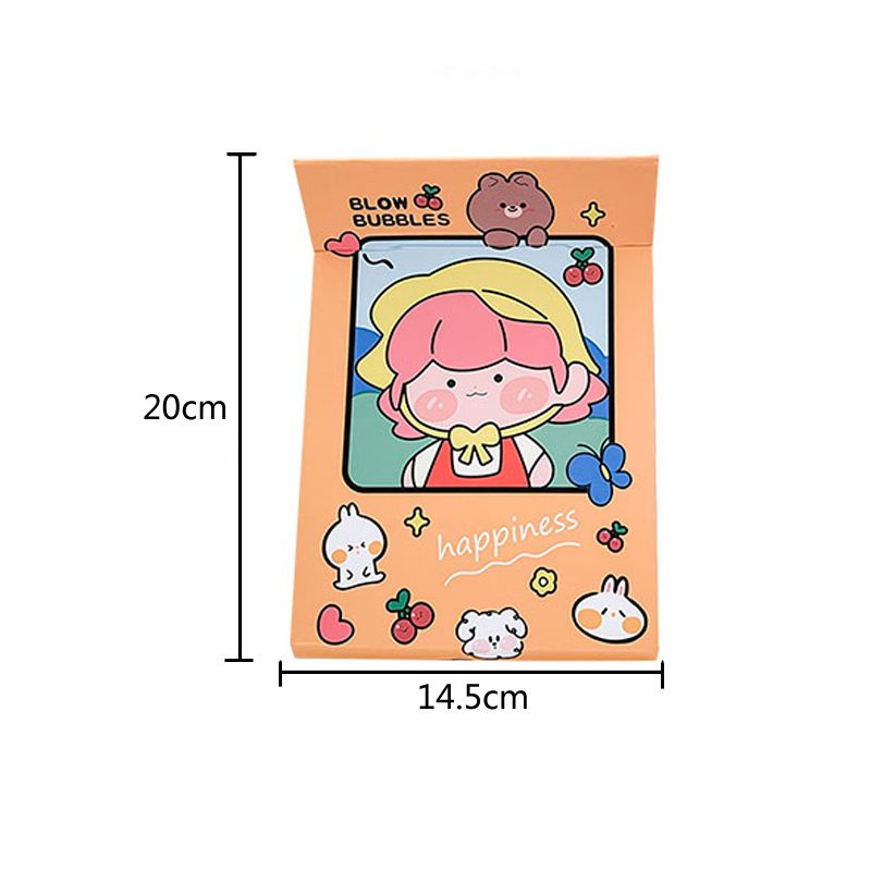 Gương gấp giấy để bàn cute 14.5x20cm