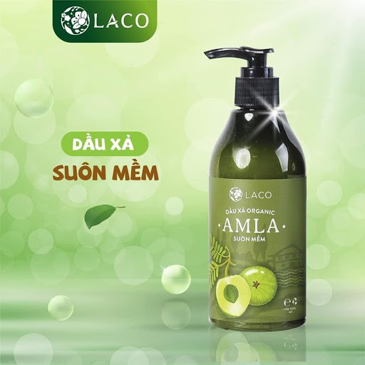 Bộ sản phẩm dầu gội Laco ORGANIC AMLA trị rụng tóc, kích thích mọc tốc, hiệu quả trong tuần đầu tiên sử dụng