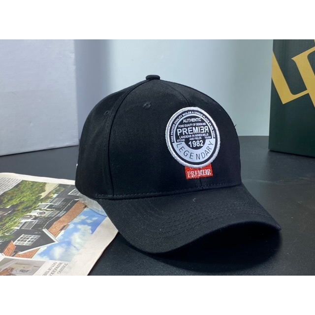 nón kết lưỡi trai kaki cty - mũ kết da thêu logo tròn đậm chất thể thao thời trang