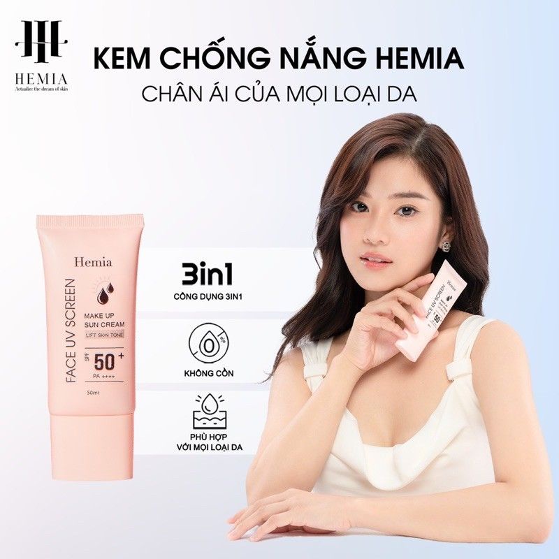 Kem chống nắng Hemia hàng công ty chính hãng