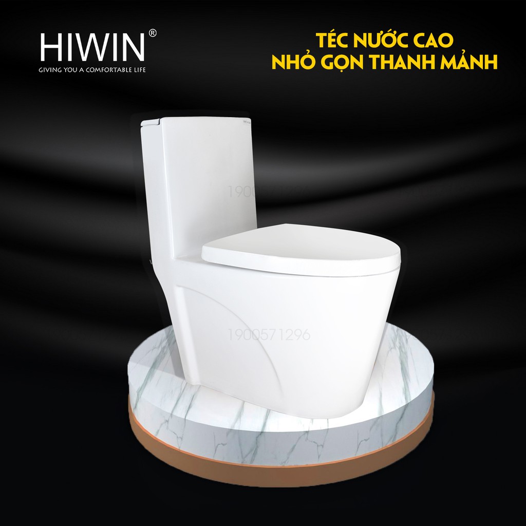 Bồn cầu sứ tráng men chống bám bẩn cao cấp Hiwin MT-2060 (680*380*780mm)