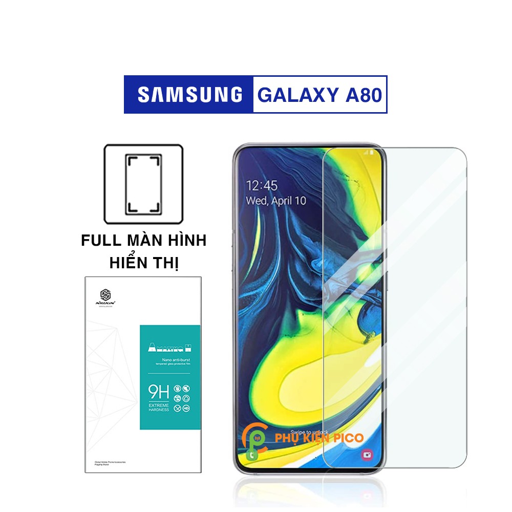 Kính cường lực Samsung A80 full màn chính hãng Nillkin Amazing H trong suốt - Dán màn hình Samsung Galaxy A80
