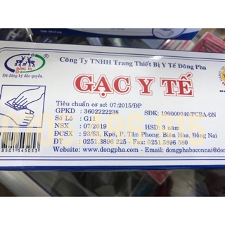 Gạc y tế 10x10x8 lớp , gạc đắp mặt nạ ( ĐÔNG PHA )