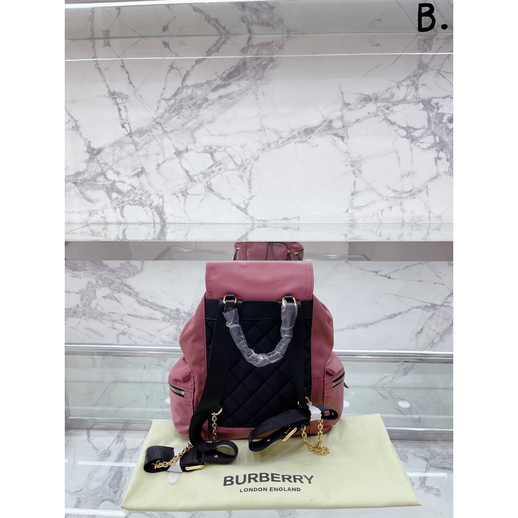 Burberry Balo Quân Đội Chống Thấm Nước Đa Năng Phong Cách Đơn Giản