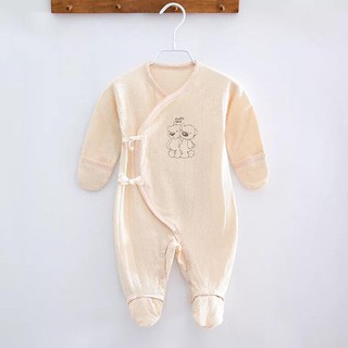 Body sơ sinh cotton hữu cơ liền bao tay chân