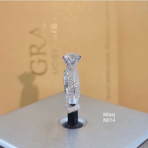 Nhẫn nữ bạc Ý S925 MiASJ N014 đá CZ nhân tạo cao cấp sang trọng