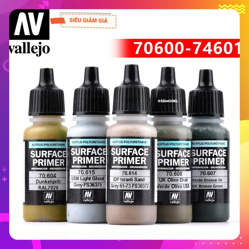Sơn lót gốc nước Vallejo Surface Primer 70600-74601 17ml-60ml - Sơn Mô Hình