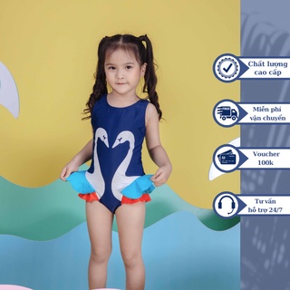 Đồ bơi áo tắm em bé BIKINI PASSPORT KID - Bé gái một mảnh váy áo 3 lỗ