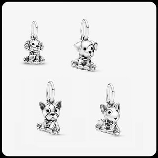 Pure Silver Dog Dangle Charm