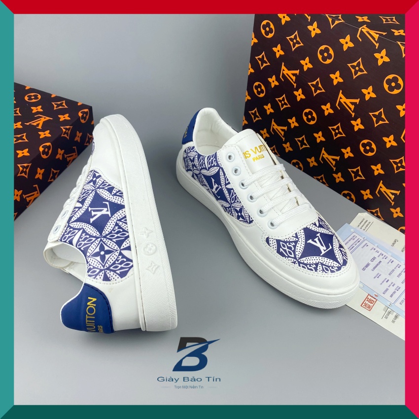 Giày thể thao nam L&amp;V Bảo Tín 3D39 Giày sneaker nam mẫu mới nhất in công nghệ 3D độc đáo đế cao su siêu êm có khâu đế