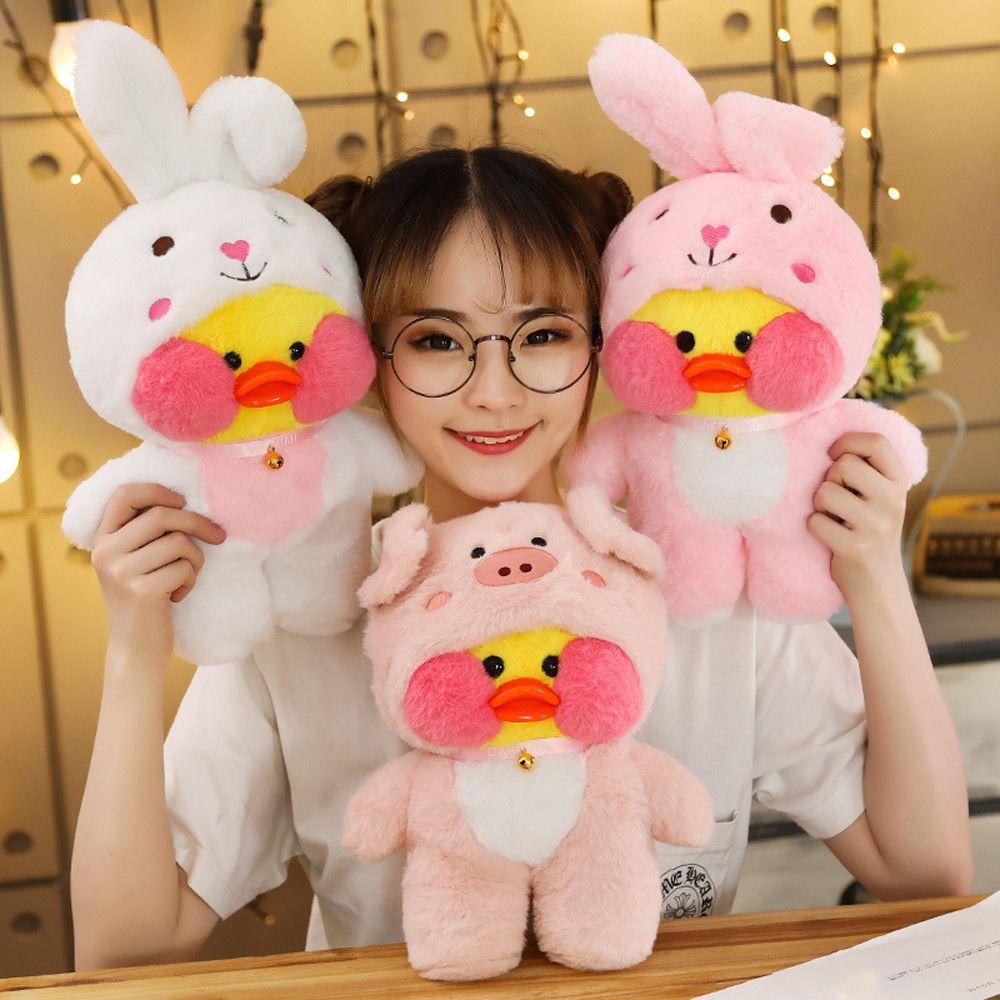 Thú Nhồi Bông Lalafanfan 30cm Dễ Thương Cho Bé