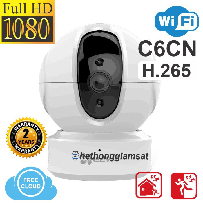 [Giá Sốc] Camera Wifi Xoay 360 EZVIZ C6CN H.265 (C6N Pro 2021) AI True-WDR 1080P 2Mpx - Chính Hãng, Bảo Hành 24 Tháng | BigBuy360 - bigbuy360.vn