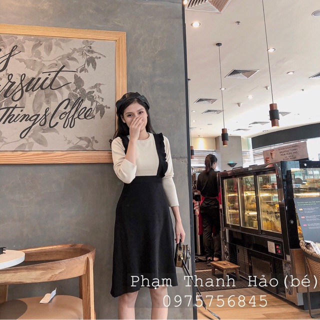 (Ảnh thật) Váy yếm len