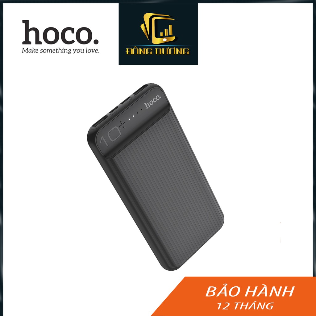 Sạc dự phòng Hoco J52 dung lượng 10000mAh có đèn báo dung lượng tích hợp 2 cổng sạc usb,chính hãng hoco - Phụ Kiện ĐÔNG