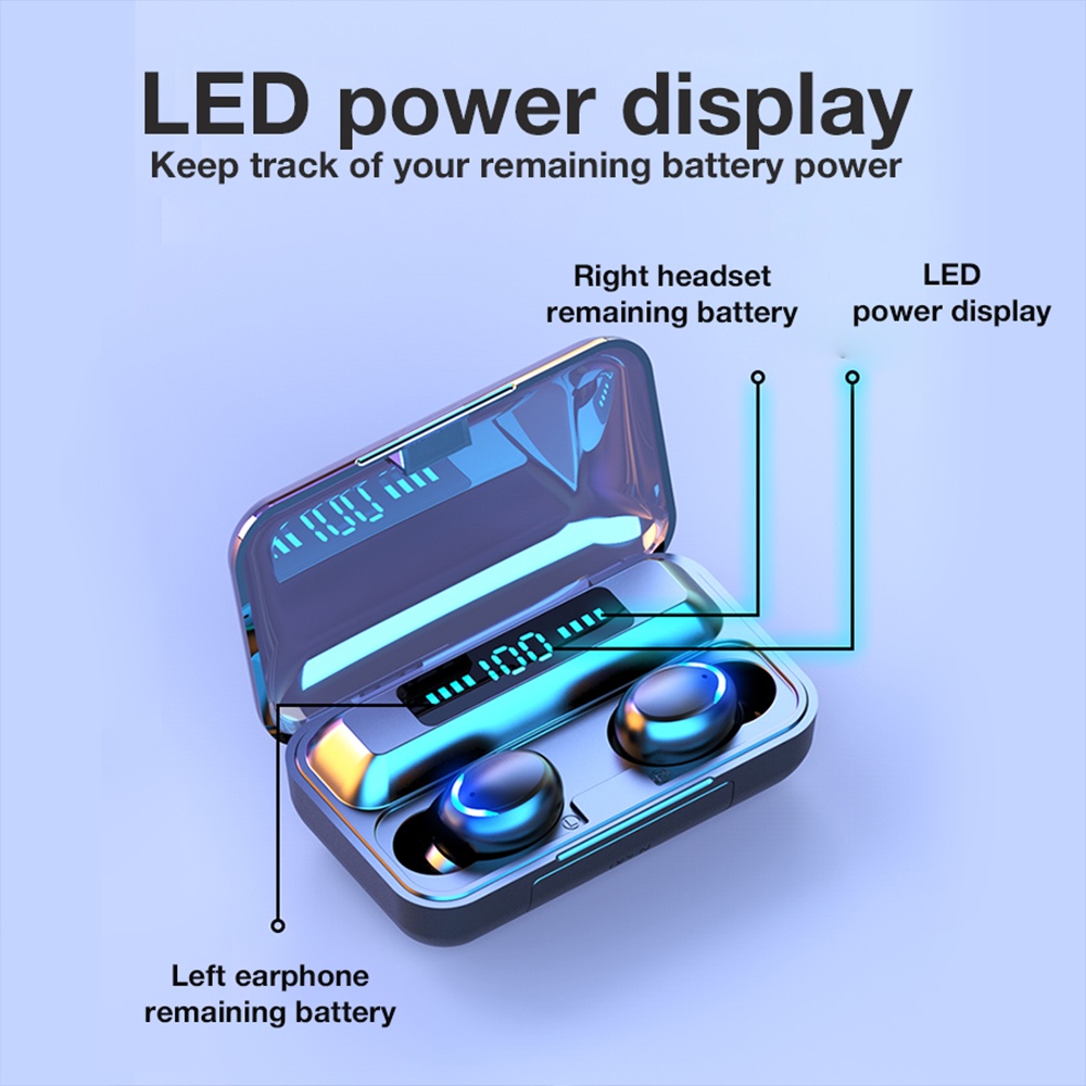 Tai nghe bluetooth âm thanh 8D phiên bản quốc tế có màn hình led hiển thị