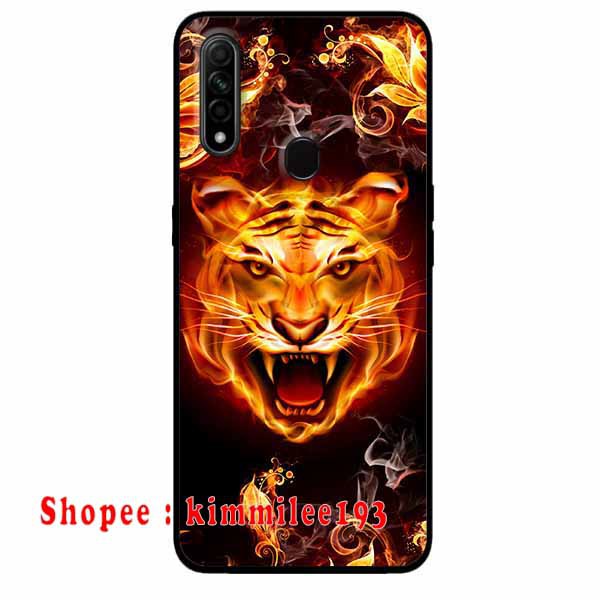 Ốp Lưng Oppo A31 2020 - A8 2020 Hổ Lửa 1