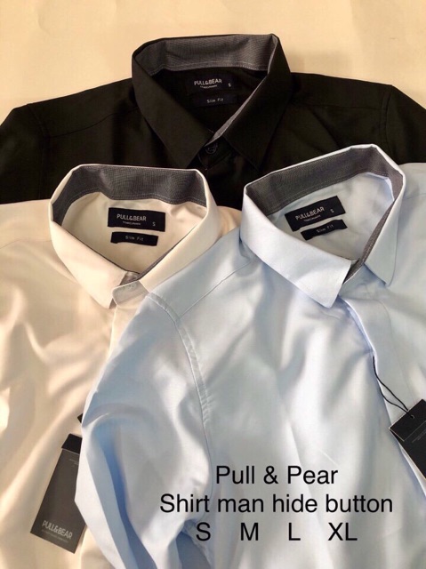 Áo Sơmi Nam Lụa Trơn Tay Dài Dấu Nút | BigBuy360 - bigbuy360.vn