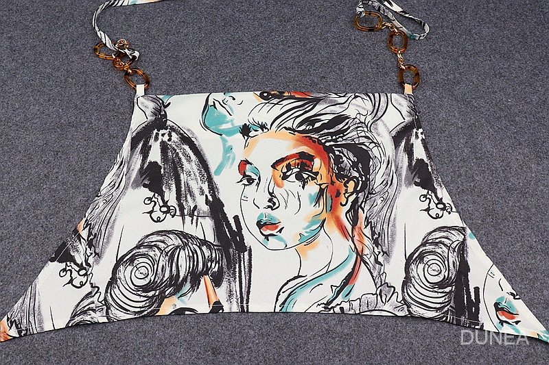 DUNEA Áo Nữ Không Tay Hở Lưng Thắt Nơ Quyến Rũ