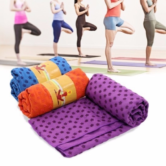 Thảm tập yoga TPE 2 lớp dày 6mm, khăn trải thảm tập yoga chống trơn trượt hàng cao cấp