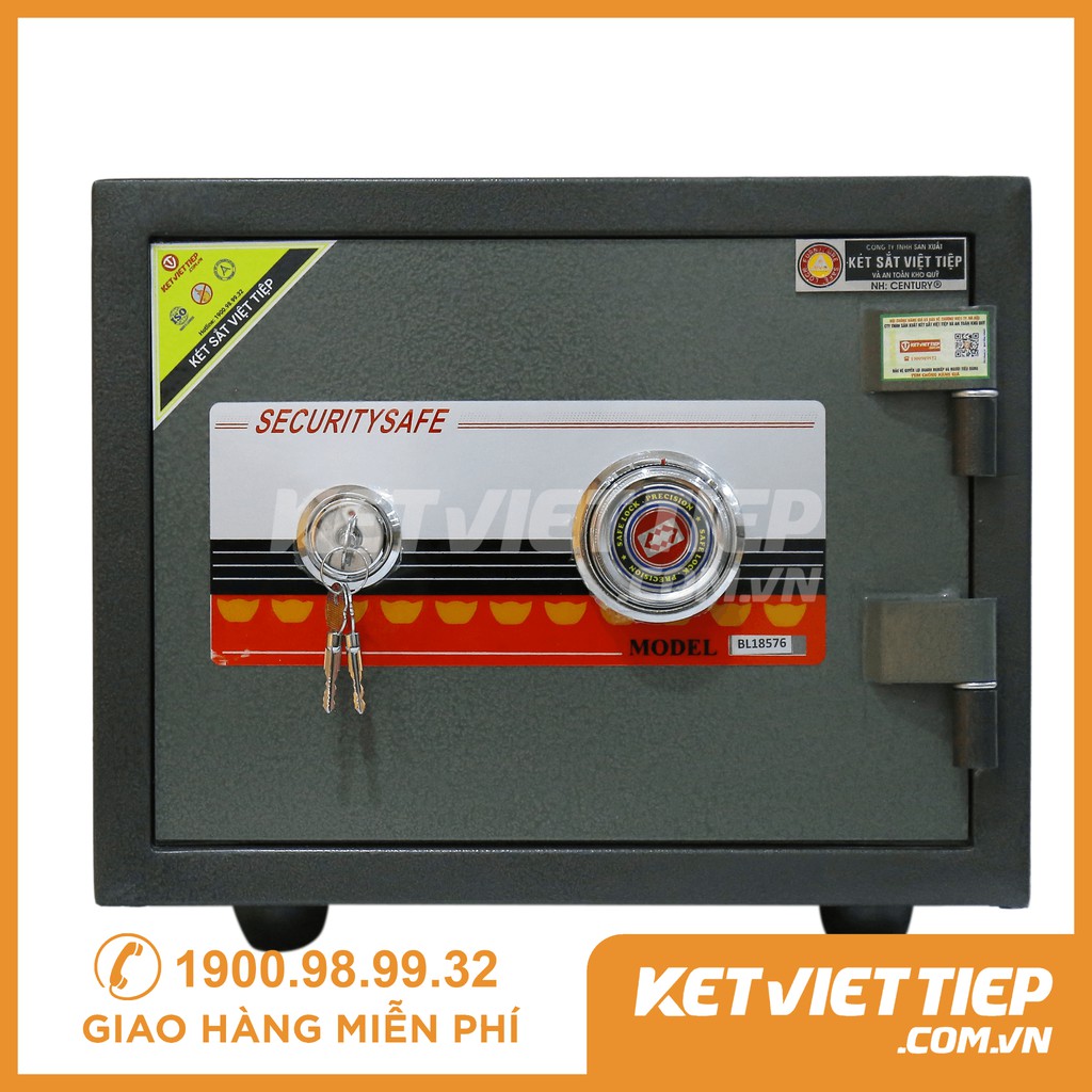 Két Sắt Mini Việt Tiệp Khoá Cơ KVT219 Nằm Ngang BLN Chính Hãng Chuẩn Công Ty