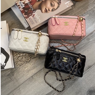 Túi xách đeo chéo nữ đẹp đi chơi trần chỉ cao cấp dáng hộp dễ thương - Túi xinh mint store PK 353