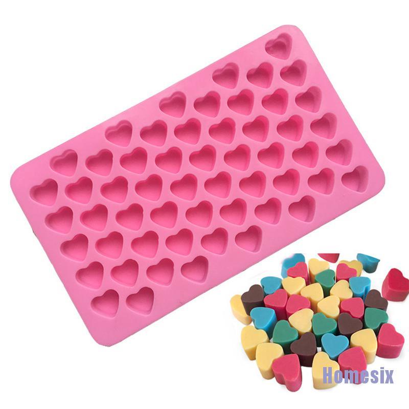 Khuôn Silicone Làm Đá / Sô Cô La / Bánh Kẹo Hình Trái Tim 3d Diy