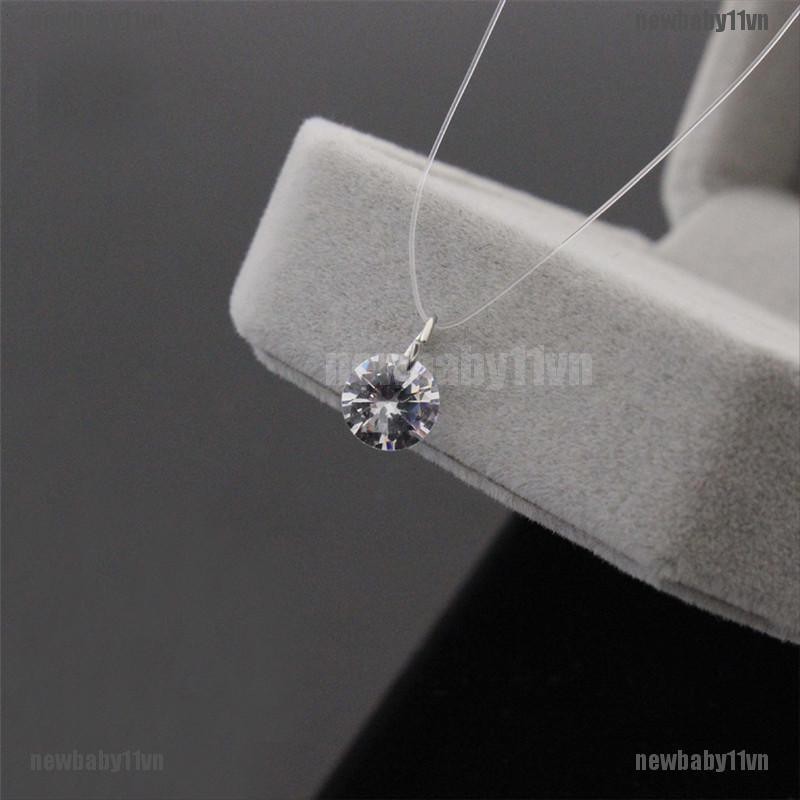Vòng cổ Mặt Đá Zircon Trong Suốt Thời Trang Cho Nữ