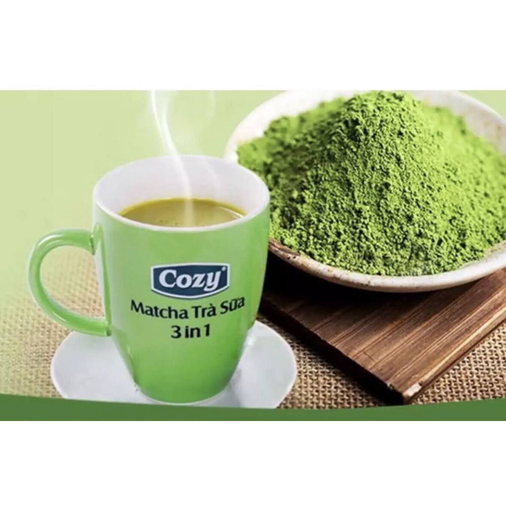COMBO 2 HỘP TRÀ COZY MATCHA 3 IN 1 - hộp 18 gói