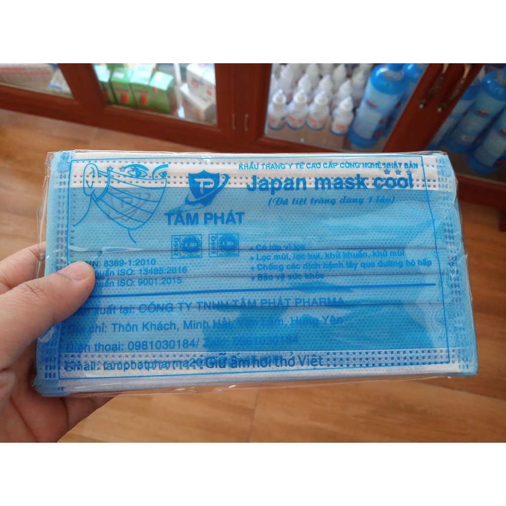 [Sỉ - Lẻ] Khẩu Trang Y Tế Tâm Phát Pharma 4 Lớp Dày Dặn, Kháng Khuẩn, Chống Bụi (Sẵn 4 màu: Xanh - Trắng) | BigBuy360 - bigbuy360.vn