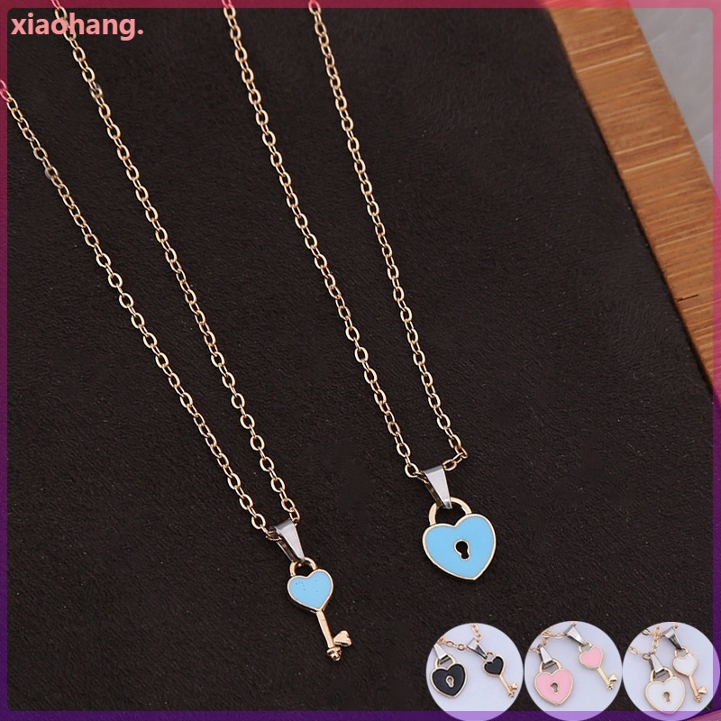 Set 2 Vòng cổ Mặt Hình Chìa Khóa Thời Trang Cho Nữ