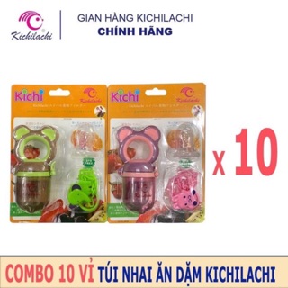 Combo 10 túi nhai ăn dặm kichilachi Nhật Bản