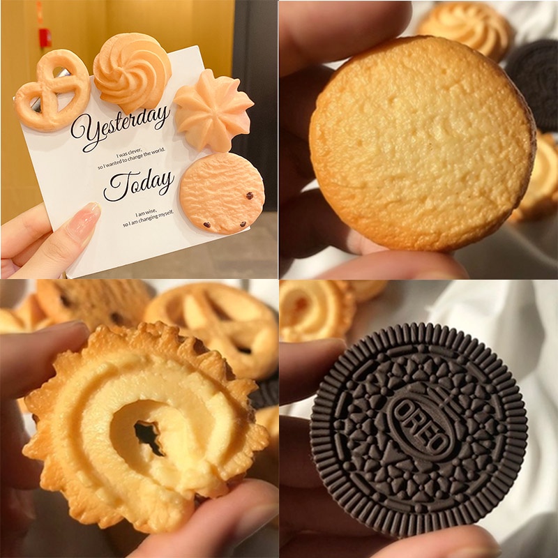 Kẹp tóc hình bánh quy dễ thương phong cách hàn quốc cho nữ