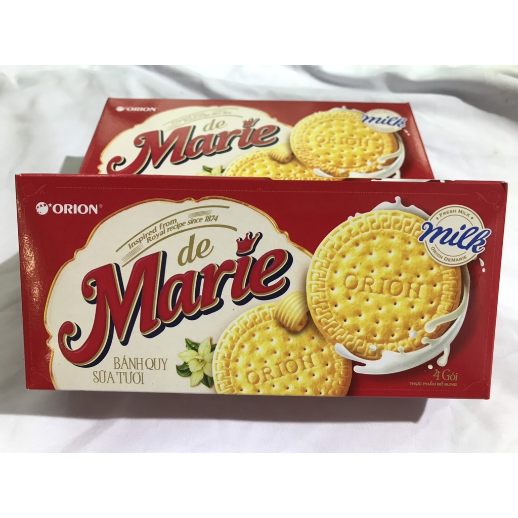 Bánh Quy Sữa Tươi De Marie Hộp 128g (4 gói x 32g)