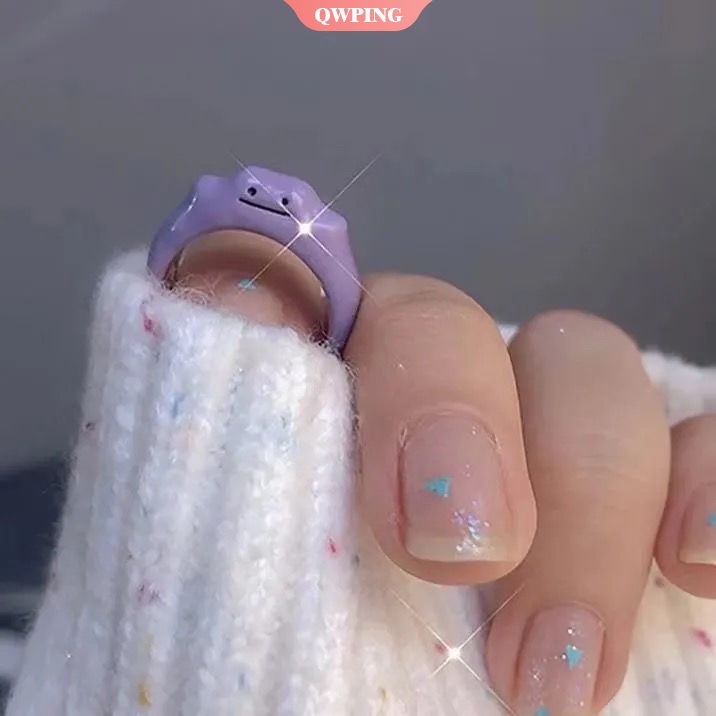 Giá Rẻ Mới 2022 Nhẫn Đeo Tay Hình Mặt Cười Pokemon Ditto Dễ Thương Thời Trang Cho Nữ