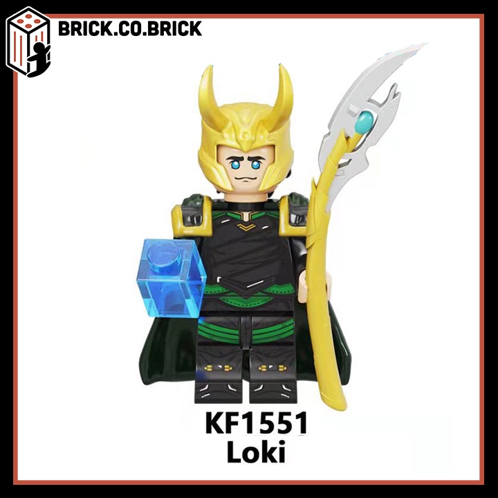 Siêu Anh Hùng Loki Đồ Chơi Lắp Ráp Minifigure Super Heroes Rocky Marvels DC KF6141