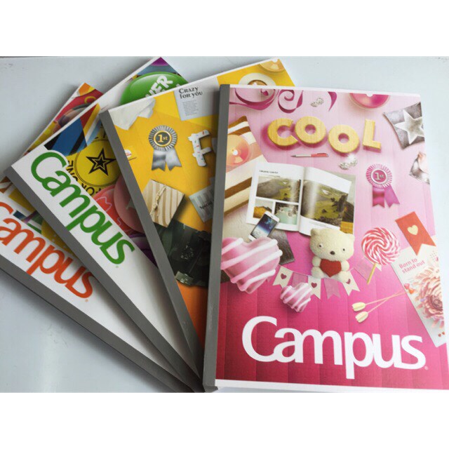 Vở viết giấy kẻ ngang campus 80- 120 -300 trang/ tập giấy kẻ ngang