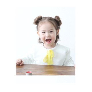Kẹp tóc giả cho bé iu đính hoa