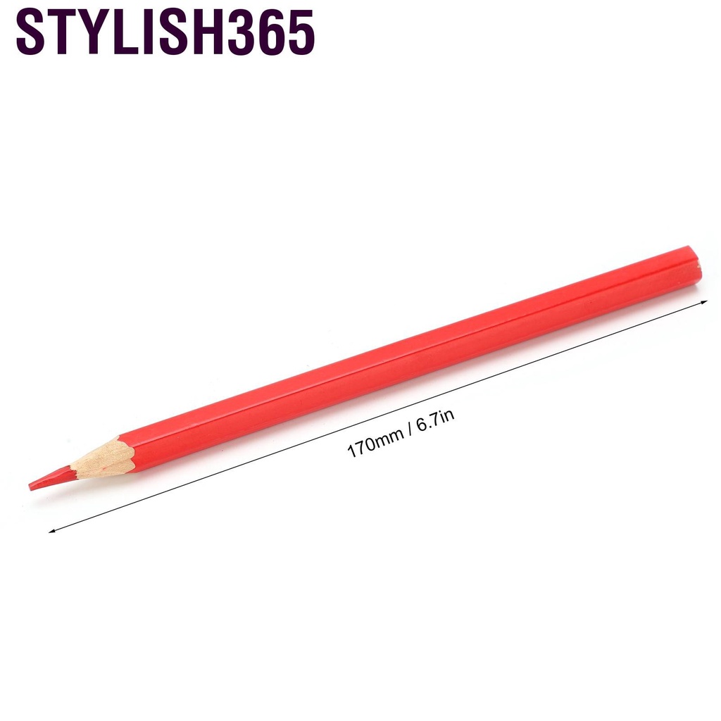 Set 10 Bút Chì Đánh Dấu Màu Đỏ Phong Cách365