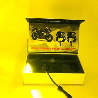 Đèn trợ sáng mini chính hãng có 2 chế độ sáng trắng và vàng