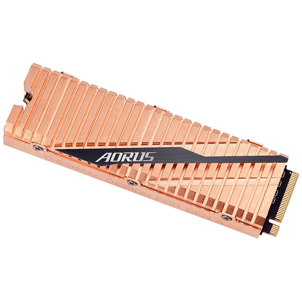 Ổ Cứng PC SSD Gigabyte Aorus 2TB PCIe Gen4 x4 NVMe M.2 GP Đọc: 5000 MB/s - Ghi 4400 MB/s-Hoàng Long Computer