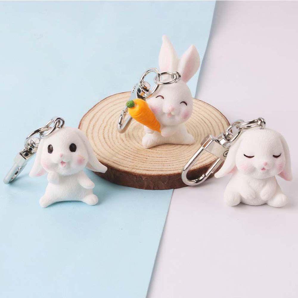 Móc Khóa Hình Thỏ Hoạt Hình Dễ Thương