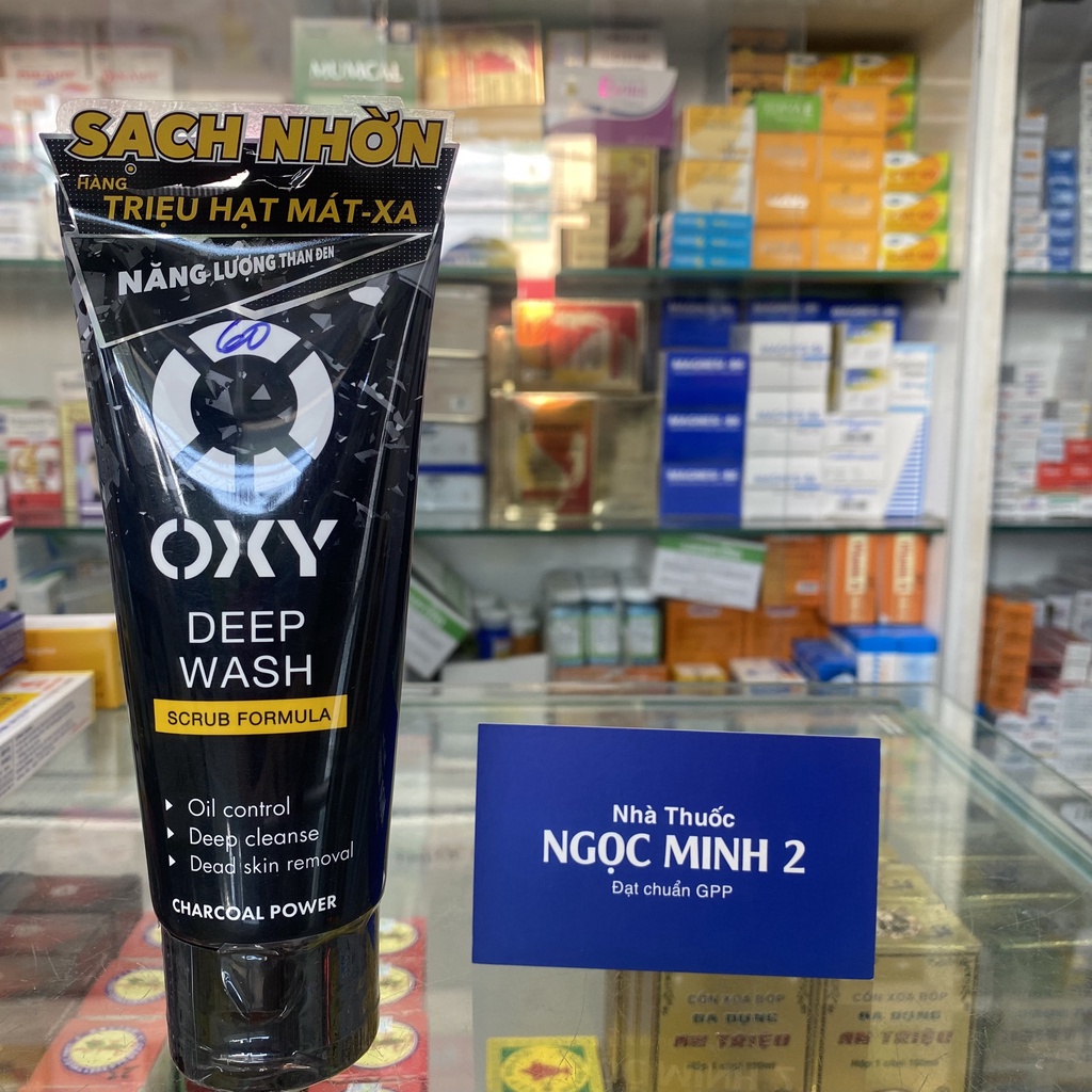✅ [Chính Hãng] Kem rửa mặt có hạt oxy deep wash làm sạch sâu, đánh bay nhờn, tút sáng da
