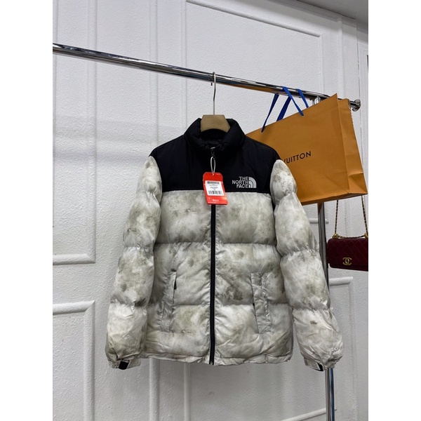Áo khoác phao màu xám loang siêu nhẹ The.North.Face x Su.preme hàng loại 1 chất dày dặn TNF0850