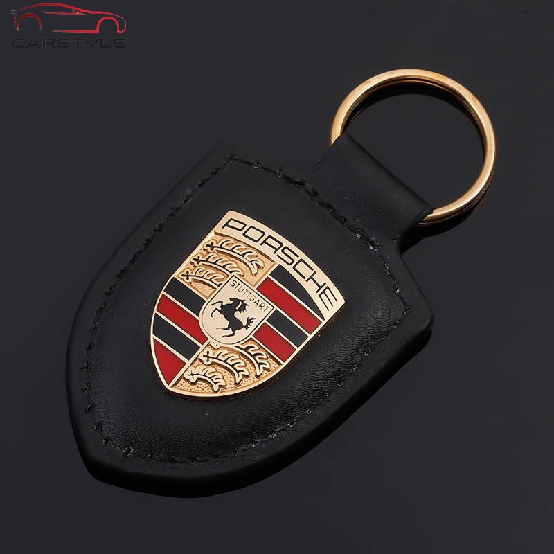 Ốp bảo vệ chìa khóa điều khiển từ xa bằng da thật cho xe ô tô 718 911 macan Porsche